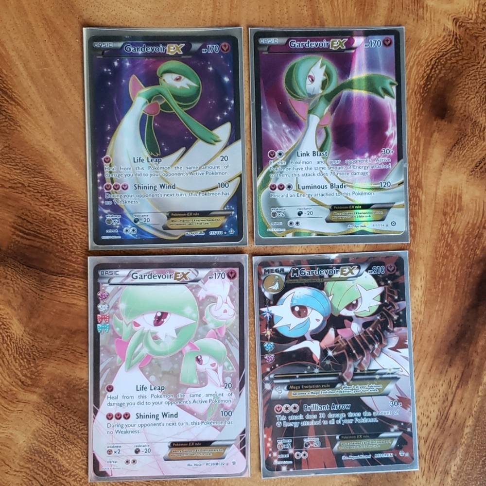 Set of 4 pokemon Gardevoir EX